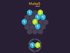 Гульня Make 5 Hexa онлайн