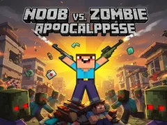 Гульня Noob vs Zombie Apocalypse онлайн