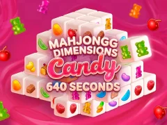Гульня Mahjongg Dimensions Candy 640 seconds онлайн