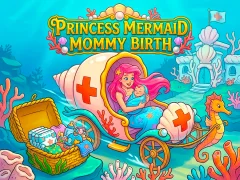 Гульня Princess Mermaid Mommy Birth онлайн