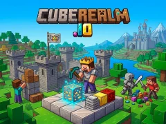 Гульня CubeRealm.io онлайн