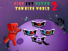 Гульня Fire And Water In Zombies World 2 онлайн