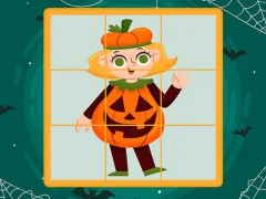 Гульня Halloween Puzzles онлайн