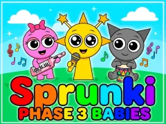 Гульня Sprunki baby PHASE 3 онлайн
