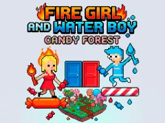 Гульня Fire Girl and Water Boy Candy Forest онлайн
