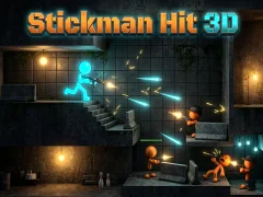 Гульня Stickman Hit 3D онлайн