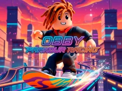 Гульня Obby Parkour Racing онлайн