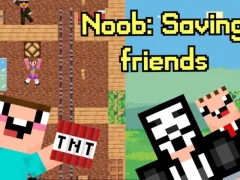 Гульня Noob: Saving Friends онлайн