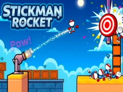 Гульня Stickman Rocket онлайн