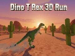 Гульня Dino T Rex 3D Run онлайн