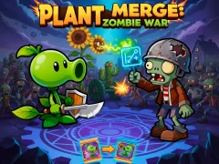 Гульня Plant Merge: Zombie War онлайн