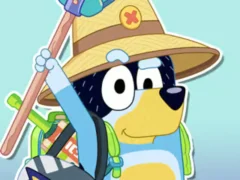 Гульня Jigsaw Puzzle: Bluey Happy Father's Day онлайн