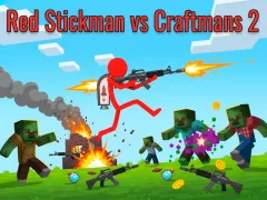 Гульня Red Stickman Vs Craftmans 2 онлайн