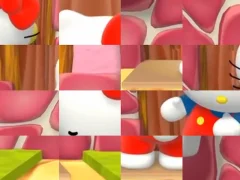 Гульня Hello Kitty Video Puzzle онлайн