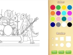 Гульня Dinosaur Coloring Book For Kids онлайн
