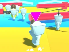 Гульня Fall Boys Skibidi Toilet онлайн