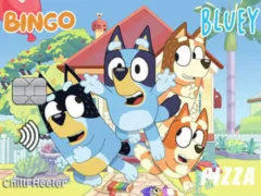 Гульня Jigsaw Puzzle: Bluey Credit Card онлайн