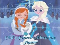 Гульня Olaf‘s Frozen Adventure Jigsaw онлайн