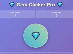 Гульня Gem Clicker Pro онлайн