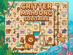 Гульня Critter Mahjong Solitaire онлайн