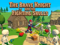 Гульня The Brave Knight and the Fighting Skulls онлайн