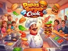 Гульня Papas Burger Cook онлайн