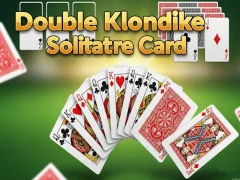 Гульня Double klondike solitaire Card онлайн