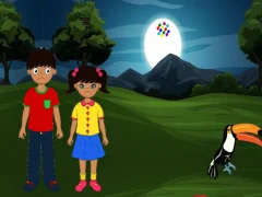Гульня Siblings Escape From Dark Forest онлайн