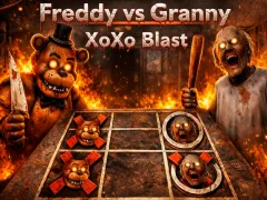 Гульня Freddy vs Granny XoXo Blast онлайн