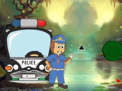 Гульня Monkey Caught Thief Fox онлайн