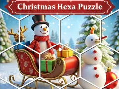 Гульня Christmas Hexa Puzzle онлайн
