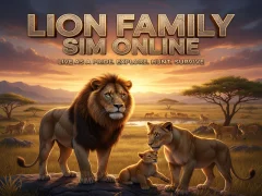 Гульня Lion Family Sim Online онлайн