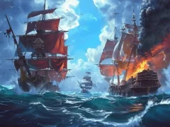 Гульня Pirate Ships: Build and Fight онлайн