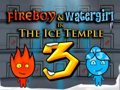 Гульня Fireboy and Watergirl 3 - The Ice Temple онлайн