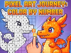 Гульня Draw picture by numbers Pixel Art онлайн
