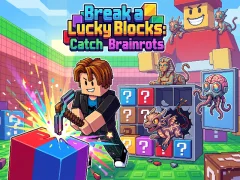 Гульня Break a Lucky Blocks: Catch Brainrots онлайн