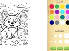 Гульня Dog Coloring Book онлайн