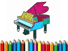 Гульня Back To School: Piano Coloring Book онлайн