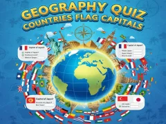 Гульня Geography Quiz Countries Flag Capitals онлайн