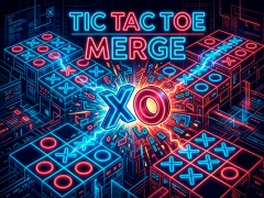 Гульня Tic Tac Toe Merge онлайн
