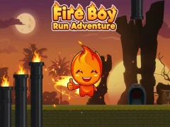 Гульня Fire Boy Run Adventure онлайн