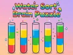 Гульня Water Sort Brain Puzzle онлайн