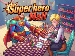 Гульня Super hero Nail онлайн