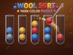 Гульня Wool Sort Yarn Color Puzzle онлайн