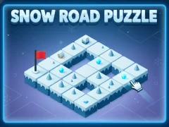 Гульня Snow Road Puzzle онлайн