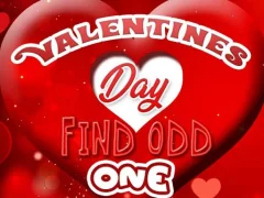 Гульня Valentines Day Find Odd One онлайн