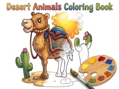 Гульня Desert Animals Coloring Book онлайн