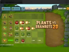Гульня Plants vs Brainrots 2D онлайн