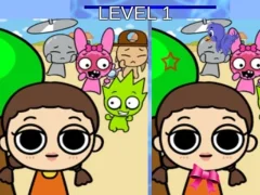 Гульня Sprunki and Squid Game Difference онлайн