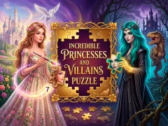 Гульня Incredible Princesses and Villains Puzzle онлайн